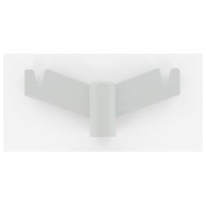 Supporto in plastica per asta flebo - 2 ganci