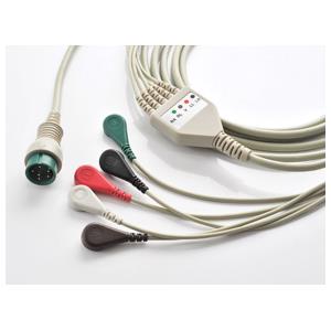 Cable ECG de repuesto de 5 latiguillos para monitor K12 y K15