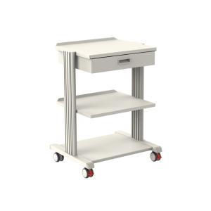 Carrello in alluminio Smart grande - 3 ripiani + cassetto