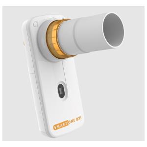 MIR Smart One Oxi® Peak flow spirometro personale con FEV1 e SpO2 - collegabile a smartphone e tablet