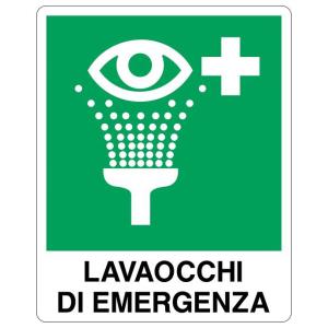 Etichetta adesiva "Lavaocchi di emergenza"