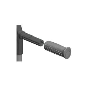 Impugnatura ambidestra per stampella doppia regolazione