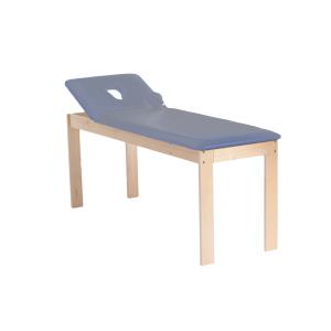 Table d’examen en bois Ponto avec dossier réglable - gris foncé