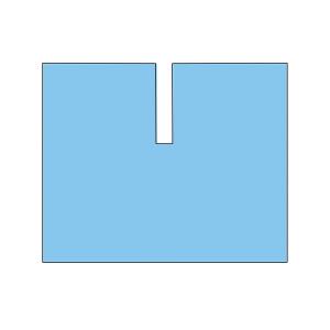 de soins avec fenêtre en U adhésive - 200 × 240 cm