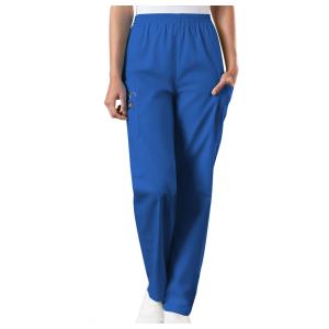 Pantaloni donna Cherokee WorkWear Originals stile cargo blu royal - M