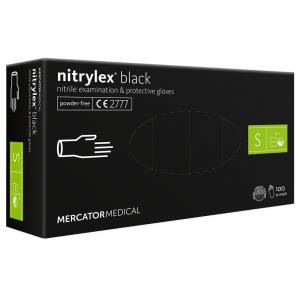 Guanti NITRYLEX BLACK in nitrile senza polvere - piccoli