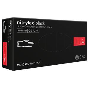 Guanti NITRYLEX BLACK in nitrile senza polvere - grandi