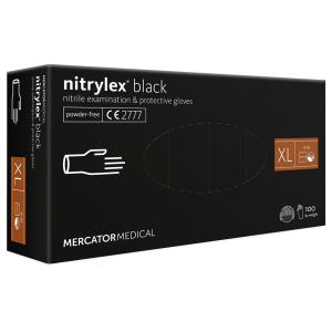 Guanti NITRYLEX BLACK in nitrile senza polvere - extra large