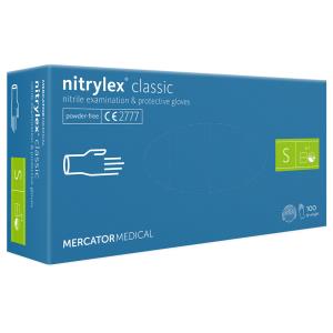 Nitrylex Classic Luvas de nitrilo sem pó - pequenas