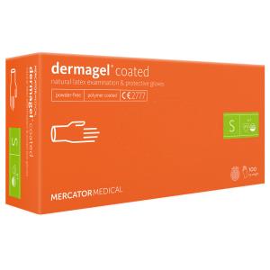 DERMAGEL COATED gants en latex non poudrés - Taille S
