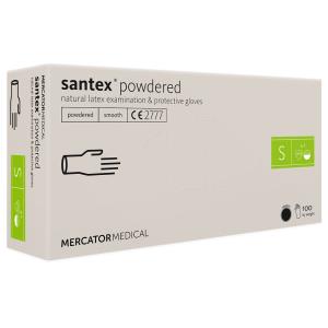 SANTEX gants en latex avec poudre - taille S