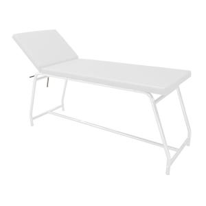 Lettino da visita Value in acciaio verniciato bianco - materasso bianco