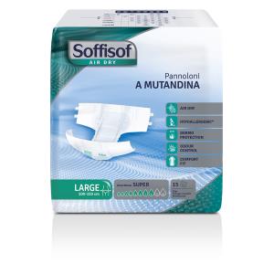 SoffiSof Air Dry SUPER Pannolone Mutandina Traspirante 8 gocce Taglia L