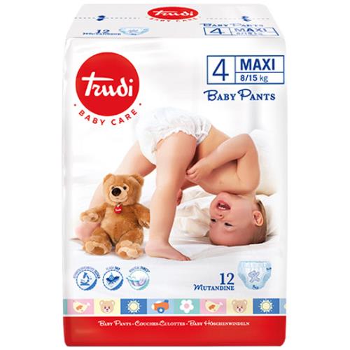 Trudi Baby Care Pannolini Baby Pants - Taglia 4 Maxi 8/15 kg