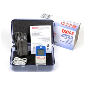 dedo Oxy-5 com índice de perfusão e alarmes - adultos